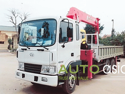 Xe tải gắn cẩu HyunDai HD210 cẩu Unic URV805 8 tấn