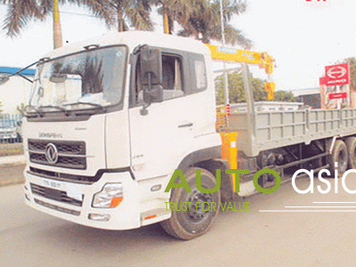 Xe tải gắn cẩu Dongfeng 3 chân cẩu Soosan SCS513 5,5 tấn