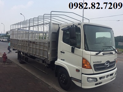 Giá xe tải hino 6,4 tấn thùng bạt dài 6,8m FC9JLTC