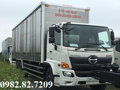 Giá xe tải hino 15 tấn thùng cao chở pallet 9,4m