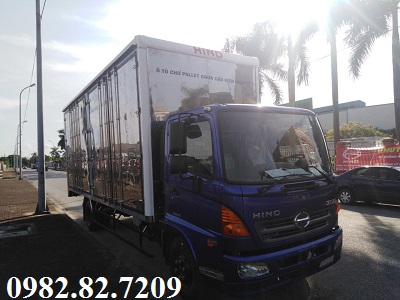Giá xe tải hino 5 tấn thùng cao chở Pallet 6,7m
